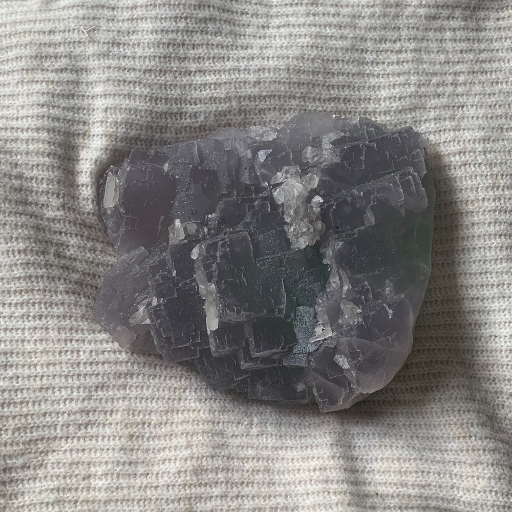 Purple & Green Cubic Fluorite Specimen